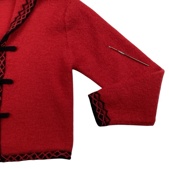 Vintage Christopher & Banks Wool Jacket Red - Picture 9 of 12